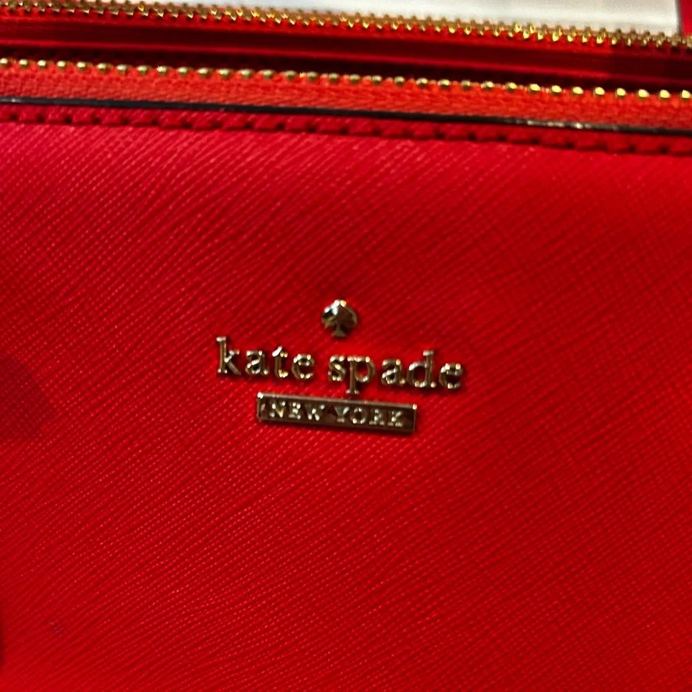 ♠️ EUC Kate Spade Prickly Pear (Red) Cameron Street Teegan Leather Bag